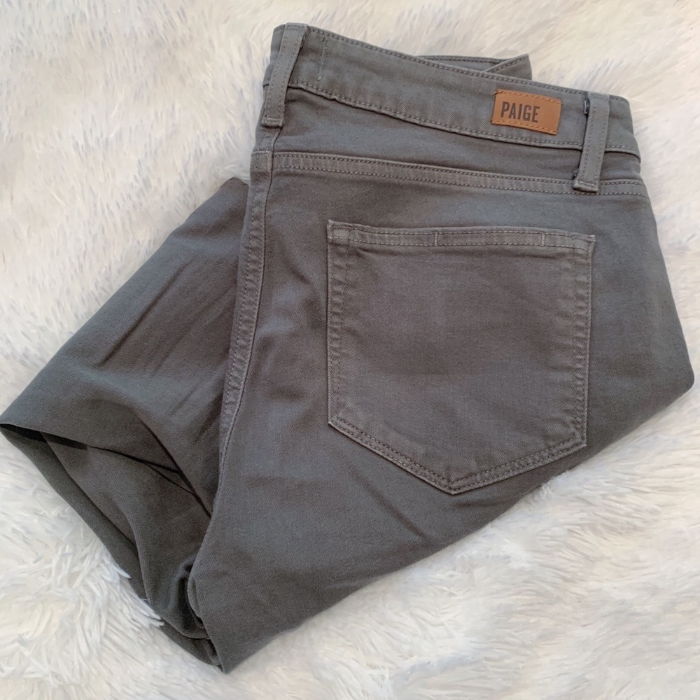 paige green skinny jeans